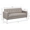 Global Industrial Upholstered Fabric Sofa, Tan 695967TN - alternate 4